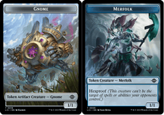 Gnome (0016) // Merfolk (0005) Double-Sided Token - Foil